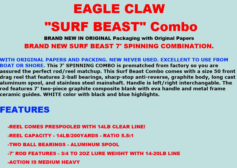 eagle claw surf beast